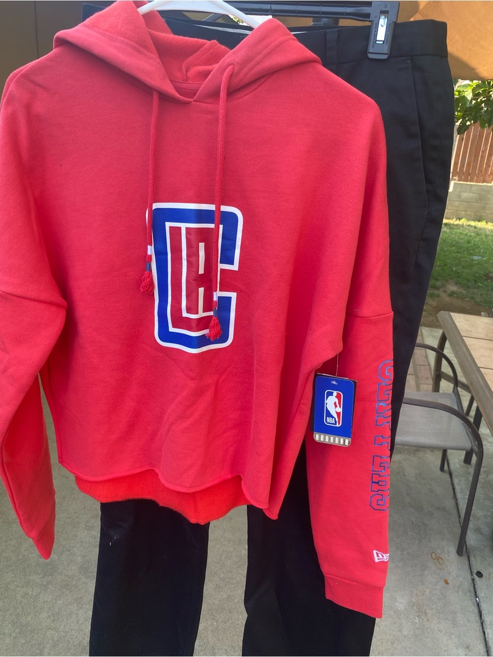 LA Clippers Red Hoodie with Front Logo